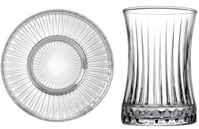 CiCi HOME FAVORI Türkische Teegläser Set Kristalloptik 12-teilig 170 ml