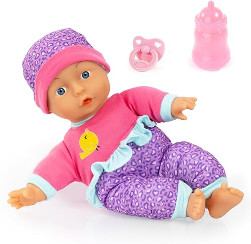 Bayer Design 93003AA Premier Poupon Bebe, poupée Souple, câlins, 30 cm, avec biberon et tetine
