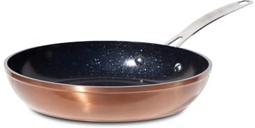 Nuwave 20CM l gesunde Duralon Kupfer Keramik Antihaft-Bratpfanne, PFAS-frei, spülmaschinen- und ofenfest, induktionsfest, hitzebeständige Griffe, mit Diamanten angereichert, kratzfeste Oberfläche
