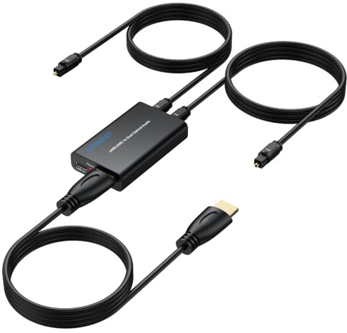 AUTOUTLET HDMI eARC/ARC till dubbel optisk ljudextraktor