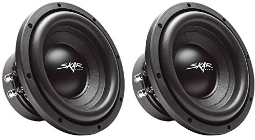 (2) Skar Audio Sdr-8 D4 8 700W Max Power Dual 4 Ohm Car Subwoofers, Pair of 2