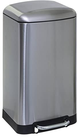Five - Poubelle en Métal 30 litres Coloris INOX Ouverture à pédale