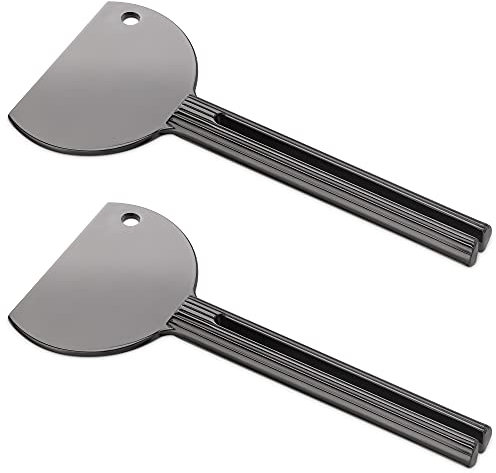 kwmobile 2 Pc Toothpaste Tube Squeezer - Metal Toothpaste Dispenser Squeezers for Bathroom, Salon - Ultimate Bathroom Tool in Black