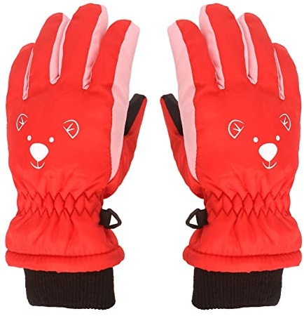Gants de Ski Enfants Chaud Gants de Neige Hiver Gants de Ski Étanche Au Vent Épais Gants Chauds Gants de Vélo Gants de Ski Snowboard Gants pour Garçon Fille 3-6 Ans pour Sports Dhiver en Plein Air