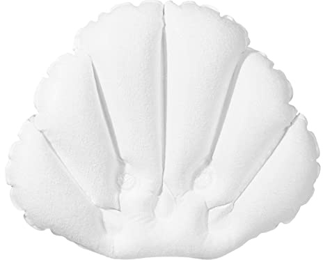 MagiDeal Oreiller de Bain pour Baignoire Coussin Imperméable Antidérapant Support D'oreiller de Baignoire, Blanc