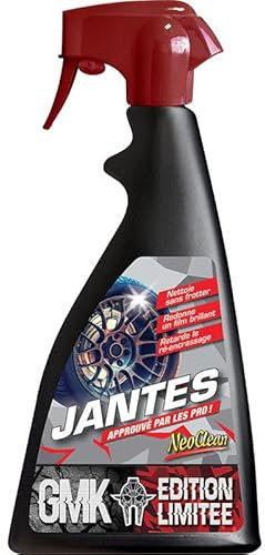 Nettoyant Jantes Vernies GMK 500 ml - Neoclean - Nettoie sans Effort - Fait Briller & Protège - Idéal pour Jantes en Alliage Poli ou Verni - Approuvé par les Professionnels