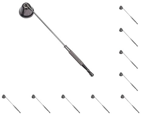 Kerzenlöscher-Set, Edelstahl, Glockenform, Heimzubehör, 10 Stück