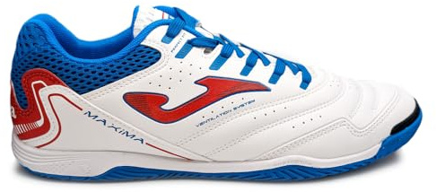 Joma Maxima Indoor Soccer Shoes – Men’s Lightweight Futsal Cleats with Non-Marking Rubber Outsole – Breathable Synthetic Upper & Phylon Midsole for Comfort & Grip on Hard Court Surfaces