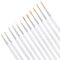 12PCS Pinceaux Peinture, Pinceaux Peinture Acrylique, Pinceau Fin, Pinceau Acrylique pour Huile Aquarelle Gouache Nail Art à L'échelle De Modèle Miniature Figurine Dessin Au Trait