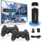 XIXIMENG X2 Plus Retro Konsole Spielkonsole Game Stick 4K,40000+ Spiele 30+ Emulator,Plug and Play Videospielkonsole Retro mit Wireless Controller,Tragbare Spielkonsole,Geschenk für Erwachsene (64G)