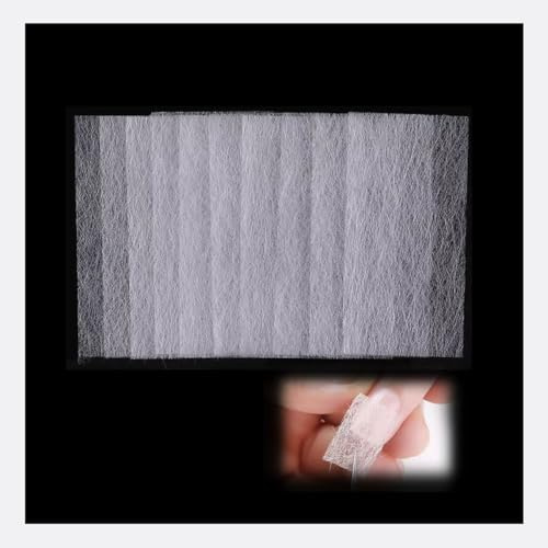 TSUOUKL 100 Pezzi Fibra di Vetro per Unghie Ricostruzione Estensione Seta Fibra di Vetro Ricostruzione Estensione Gel Acrilico Delle Unghie in Seta Involucro Kit Nail Art Accessori