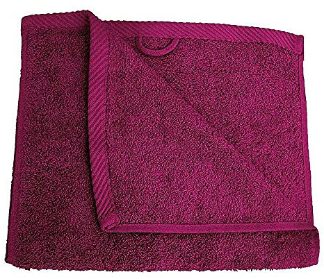Lanudo Luxus Gästehandtuch Pure Line Webbördüre 100% Frottier Baumwolle 30 x 50 cm Pink
