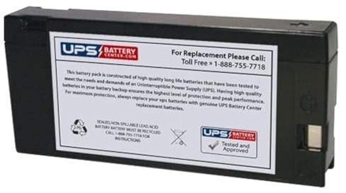 UPSBatteryCenter® Compatible Replacement Battery for Everik 12V 2000mAh Camcorder ‒ 12V 2Ah Battery, PC Terminals