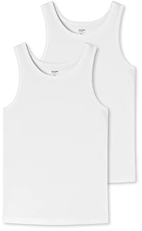 Uncover by Schiesser - Unterhemd/Tanktop - 2er Pack (S Weiß)