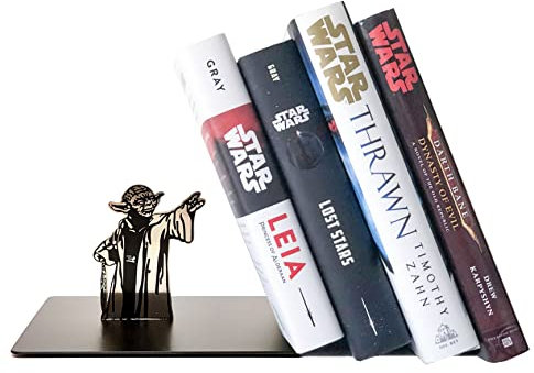 Master Yoda Force Metallbuchstütze, doppelseitiger Druck Yoda Muster, kreatives Geschenk für Star War Liebhaber