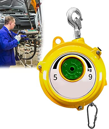 Federzug Balancer, Spring Balancer mit Turmradseil und Sicherheitsschnalle, Einstellbarer Federzug Werkzeughalter für Fabrik und Werkstatt, Verbessern Sie Die Arbeitseffizienz(Size:5-9kg)