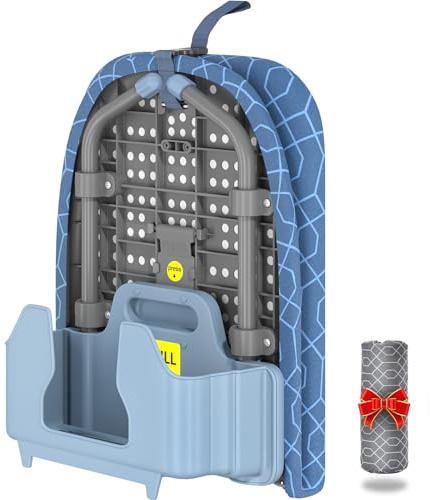 APEXCHASER Ironing Board Small with Iron Holder, Tabletop Small Iron Board with 2 Heat Resistant Ironing Covers, Portable Tabletop Ironing Board with Non-Slip Feet for Home Travel Use