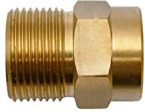 Hochdruckreiniger Adapter M22 x 1,5 AG Aussengewinde auf 1/4 Zoll Innengewinde IG - Reduzierstück Messing Kupplung Nippel