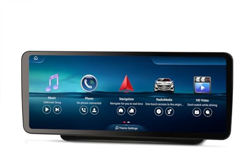 Erisin Android 15 Radio Coche Bluetooth Estéreo GPS para Mercedes Clase E W207 C207 A207 NTG 4.5, Qualcomm 8-Núcleo 8GB+128GB, 12,3 Pulgadas Pantalla CarPlay Android Auto Dab+ DSP WiFi 4G Canbus USB
