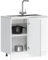 vidaXL Mueble bajo de Cocina de Madera ingeniería Sonoma Gris, gabinete de Base de Cocina, Unidad Base de Fregadero de Cocina, cajón de gabinete de Base de Cocina