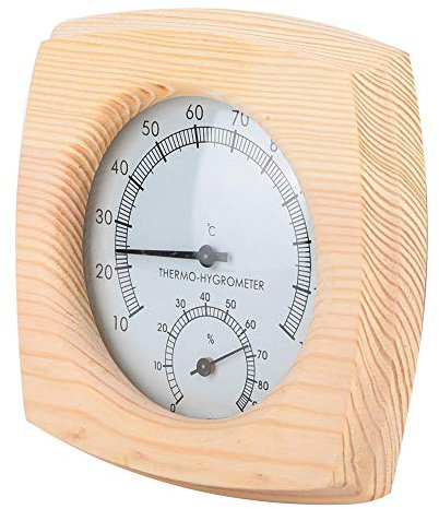 Termohygrometer för bastu, Celsius-mätare luftfuktighet och inomhustemperaturmonitor, värmebeständiga material - lufttemperatur och luftfuktighet, hög precision, bastutillbehör