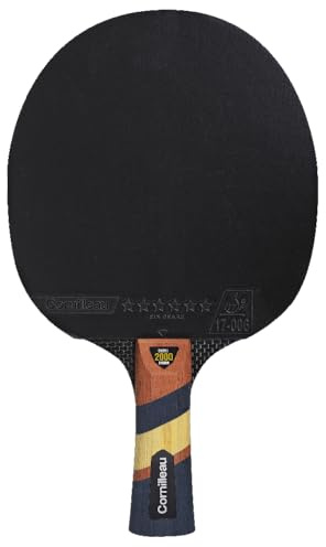 CORNILLEAU - Excell 2000 Carbon - Raquette de ping Pong d'intérieur pour Jouer en compétition Off/Off+ - revêtement ITTF 6 étoiles