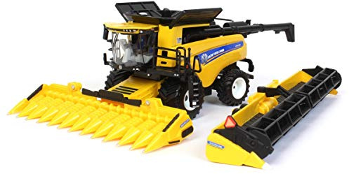 ERTL 1/64 New Holland CR9.90 Combine with Corn & Draper Heads, Prestige Series 13958