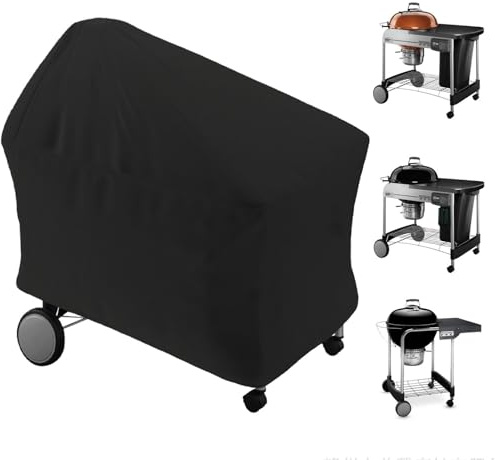 Cubierta para barbacoa – Protector impermeable para exteriores | Protección resistente a los rayos UV de alto rendimiento con correas ajustables para barbacoa, terraza, jardín, barbacoa, horno y