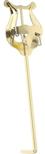 MAGICLULU Lyre Porte-partitions Trompette en Métal Doré, Clip de Lecture Compact et Portable, Support pour Trompette et Cornet, Accessoire Musical Pratique pour Marche et Répétition
