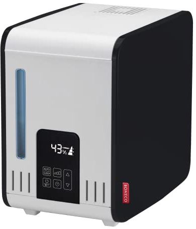 BONECO Verdampfer S450 I Luftbefeuchter I 7L Wassertank I Räume bis 100 m² I Aroma Funktion I Touch-Bedienung I AUTO-Modus & Timer I CLEANING-Mode I Warmer Nebel I Programmierbarer Hygrostat (weiß)