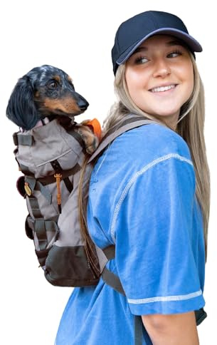 K9 Sport Sack Urban 3 - Small, Concrete - Ideal for Dogs with 13-16” Back Length - Dual-Use, Backpack-Style Carrier + Everyday Pack