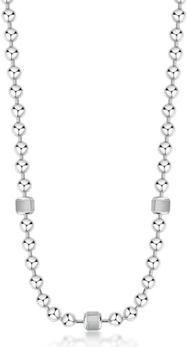 Brosway Herrhalsband med rund hals i stål, Smycken Herrhalsband reptide-kollektion - BTD017, 455mm, Rostfritt stål, Ingen ädelsten