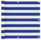 Myheimly Balkon Sichtschutz, Balkonbespannung mit Ösen Seil, Wasserfeste Balkonabdeckung, Balkonverkleidung für Balkon Terrasse,Weiß und blau,90 x 600 cm