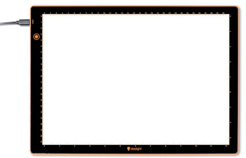Wafer 3 Leuchtpad (A2+), dimmbar mit Memory-Funktion, perfekt zum Nachzeichnen, Zeichnen, Scrapbooking und anderen Bastelprojekten, 45,7 x 59,4 cm, Schwarz