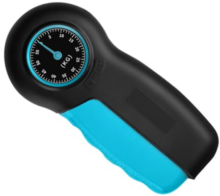 Dynamomètre Numérique à Main 55kg en Abs Noir et Bleu