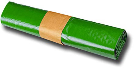 Farbige Müllsäcke120l, LDPE-Abfallbeutel, LDPE-Abfallsäcke, Müllbeutel, Farbe:grün, Größe:250 Stück