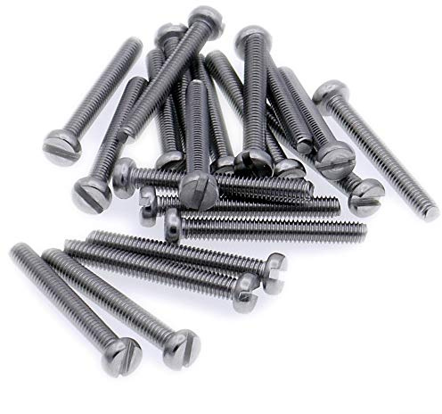M3 (3mm x 5mm) Slot Cheese Machine Screw (Bolt) - Stainless Steel (A2) (Pack of 20)