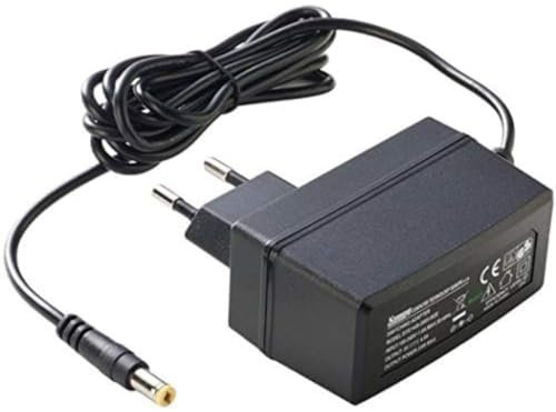 PremiumCord Fuente de Alimentación Universal 230V / 5V / 2,4A, Fuente de Alimentación AC/DC, Adaptador de Corriente para Routers y Otros Dispositivos, Enchufe de Salida 5,5mm / 2,1mm, Longitud 1,4m