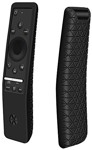 Funda para Mando TV Samsung BN59-01312A BN59-01259B BN59-01274A Remote Carcasa Antideslizante Funda Protectora de Silicona Compatible con Mando a Distancia Samsung (Negro)