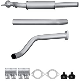 HELLA 8LB 366 021-991 Silenziatore anteriore - Easy2Fit® Kit - anteriore - a tre pezzi/in tre parti - Kit con parti annesse - per es. RENAULT KANGOO