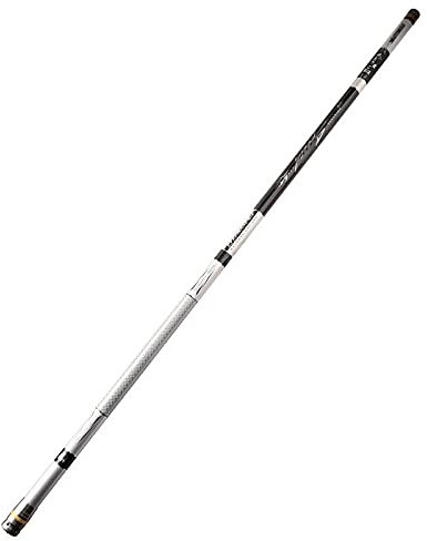 LEFAH Barra de pesca de carbono Ultra Ligero y Duro Caña de pescar 01.11.11.12.15.15/16/11/12.12.15/16/18 m Sección Larga Varilla de Pesca de Agua Profunda (Color: Blanco, Tamaño: 15 metros)