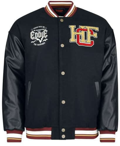 Stranger Things Hellfire Club Hombre Chaqueta Universitaria Negro M