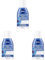 NIVEA Démaquillant Yeux Double Action au Bleuet (1 x 125 ml), nettoyant visage enrichi en eau purifiée, soin visage femme pour tous types de peaux, format voyage (Lot de 3)
