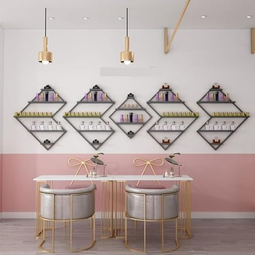 Scaffali Porta Smalti per Unghie, Organizer da parete for smalti for unghie, espositore for forniture for unghie, ripiano for profumi, supporto for organizer da appendere for bellezza/negozio di unghi