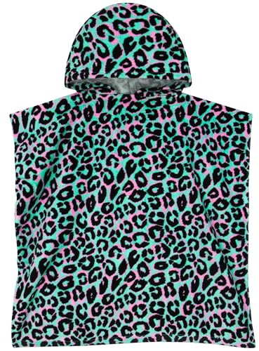 Harry Bear Poncho De Bain, Serviette Plage Imprimé léopard, Peignoir De Bain Enfant Animaux, Taille Unique Rose