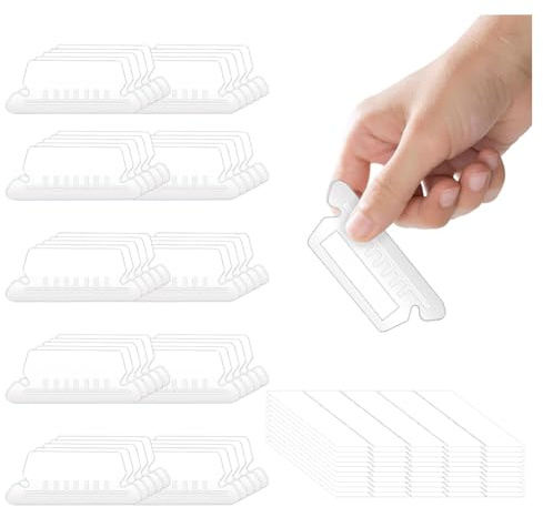 Tsudoku 50 Stück Hängeregistratur-Ordneretiketten mit 50 Einlagen, 2 für Hängeregistratur-Ordneretiketten Hängeregistraturetiketten B