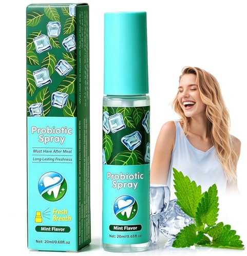 Spray Bucal Mal Aliento, Spray Bucal Contra Mal Aliento, Portátil Para Boca, 3 Segundos Aliento Fresco, Apto Para Niños y Adultos, 20 ml,Per Uso Quotidiano E Viaggi