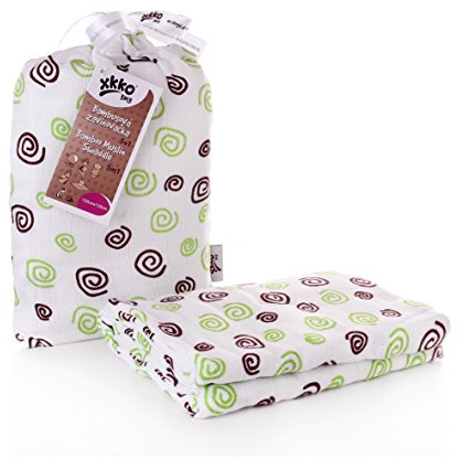 Easy enfants idées bmb12 0024 a Bambou Serviette à langer pour pucken, wickeln ou comme Tapis, Puck Chiffon Vert 120 x 120 cm