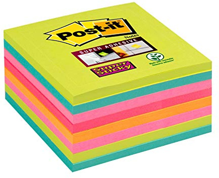 Post-it 70006852159 Sticky häftklamrar, Storlek 76 x 76 mm, 8 stycken