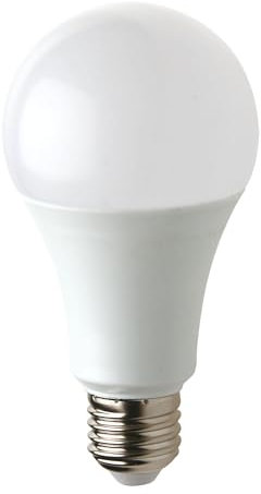 Velamp lampadina LED forma a goccia (A60) - Copertura Opale - Attacco a vite grande (E27) - Potenza 15W Equivalenti 100W - Luminosità 1521lm - Temperatura colore 3000K (luce calda)